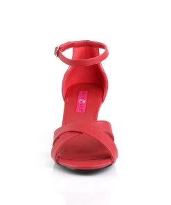 Pleaser Direct Divine 435 Red Matte Sandals Larger Size Shoes
