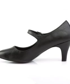 Pleaser Direct Larger Size Shoes Divine 440 Black Matte Pumps