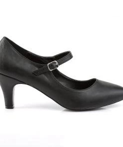Pleaser Direct Larger Size Shoes Divine 440 Black Matte Pumps