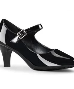 Pleaser Direct Divine 440 Black Patent Pumps