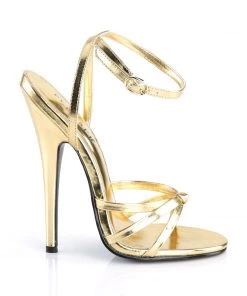 Pleaser Direct Larger Size Shoes Domina 108 Gold Strappy Sandals 9 Pleaser Direct Larger Size Shoes Domina 108 Gold Strappy Sandals