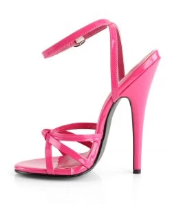 Pleaser Direct Larger Size Shoes Domina 108 Hot Pink Strappy Sandals