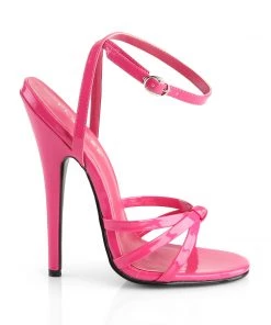 Pleaser Direct Larger Size Shoes Domina 108 Hot Pink Strappy Sandals