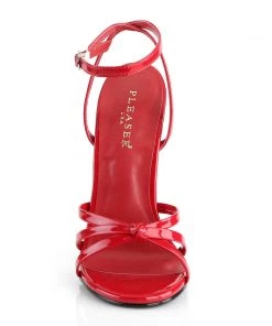 Pleaser Direct Domina 108 Red Strappy Sandals