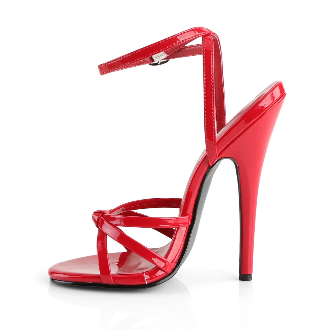 Pleaser Direct Domina 108 Red Strappy Sandals 3 Pleaser Direct Domina 108 Red Strappy Sandals