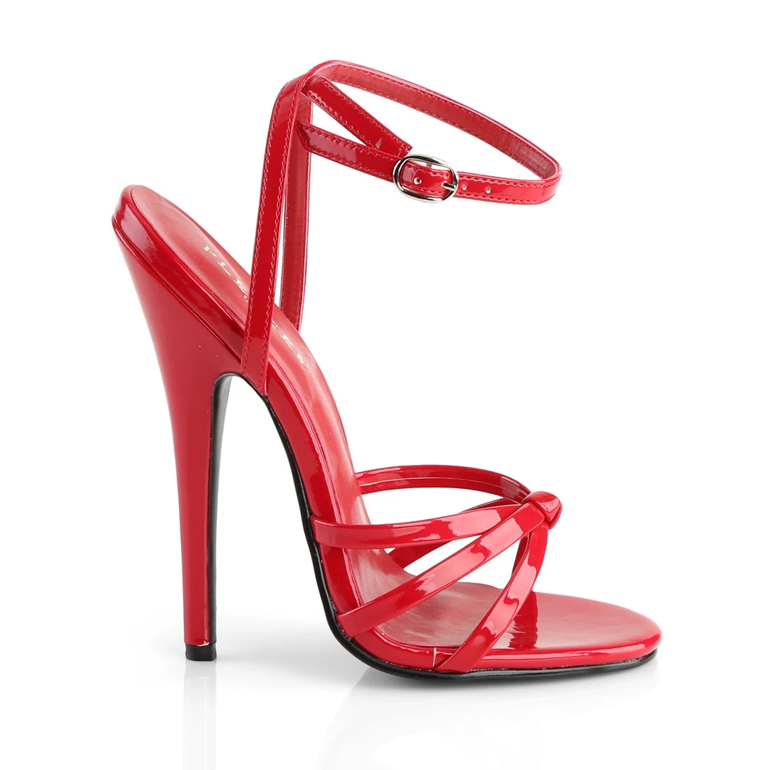 Pleaser Direct Domina 108 Red Strappy Sandals 5 Pleaser Direct Domina 108 Red Strappy Sandals
