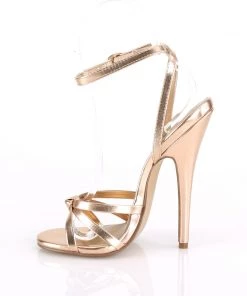 Pleaser Direct Domina 108 Rose Gold Strappy Sandals 7 Pleaser Direct Domina 108 Rose Gold Strappy Sandals