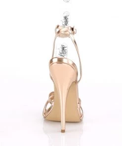 Pleaser Direct Domina 108 Rose Gold Strappy Sandals 8 Pleaser Direct Domina 108 Rose Gold Strappy Sandals
