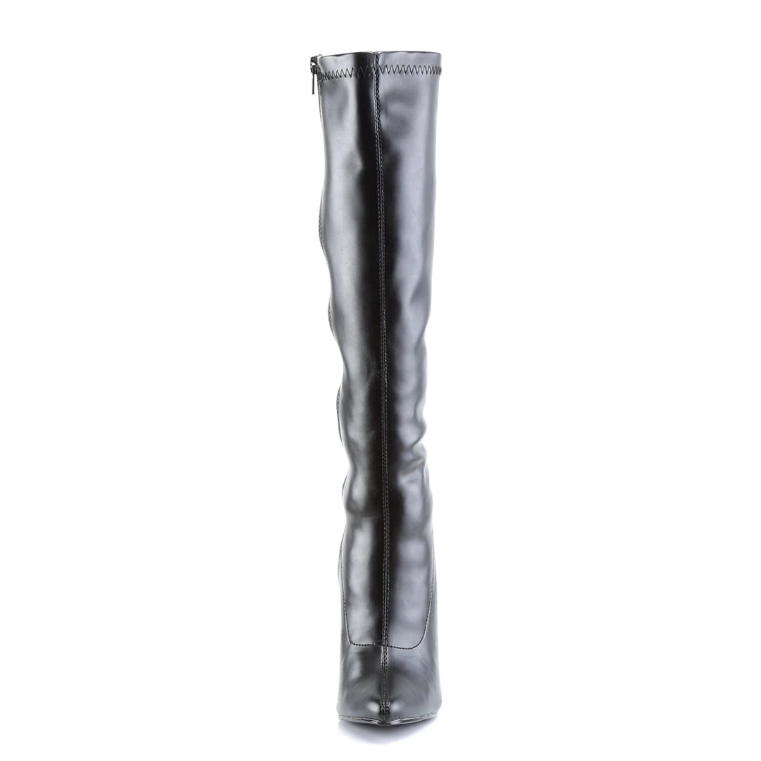 Pleaser Direct Domina 2000 Black Faux Leather Knee High Boots 2 Pleaser Direct Domina 2000 Black Faux Leather Knee High Boots