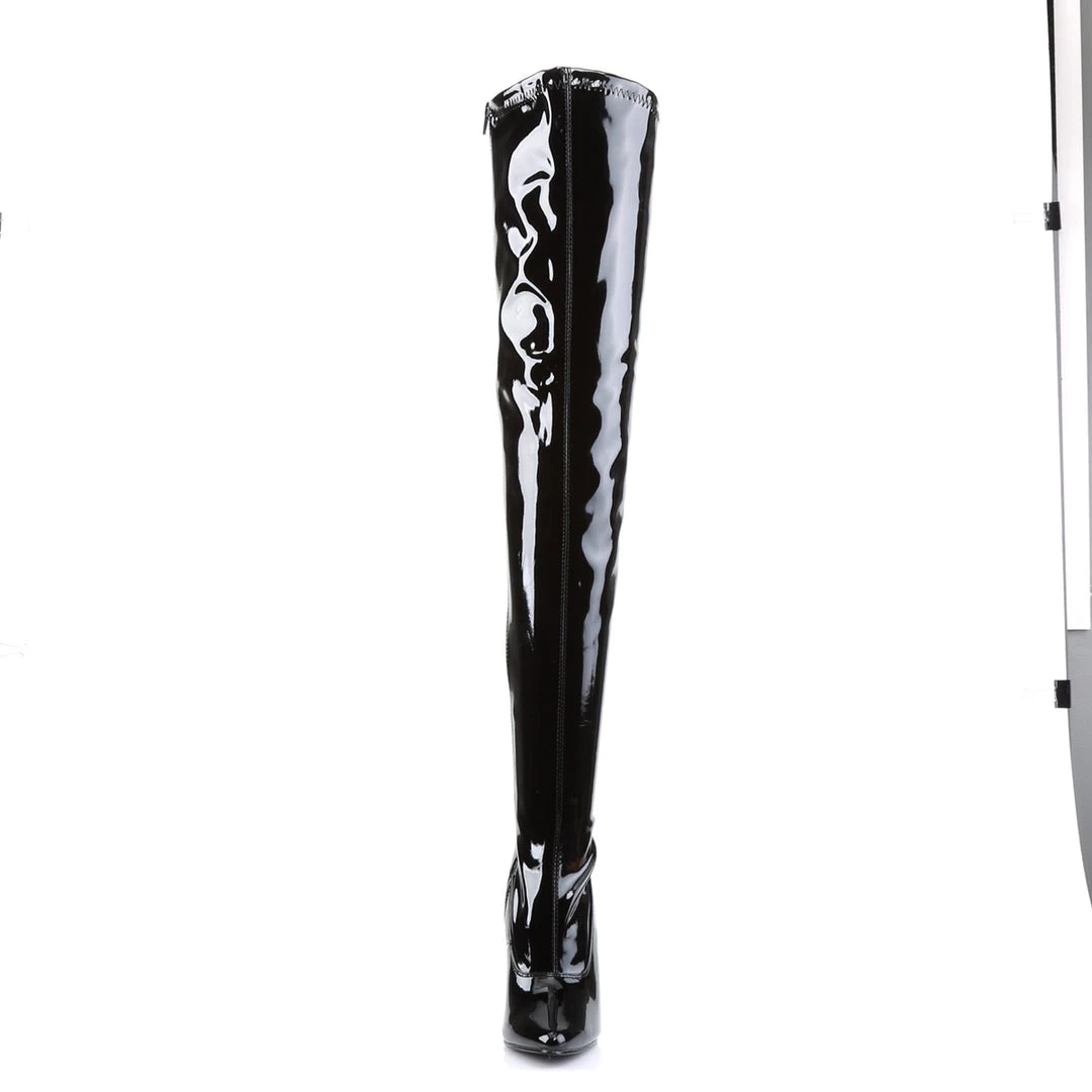 Pleaser Direct Domina 3000 Black Patent Thigh High Boots 2 Pleaser Direct Domina 3000 Black Patent Thigh High Boots