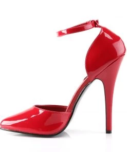 Pleaser Direct Larger Size Shoes Domina 402 Red Patent High Heels