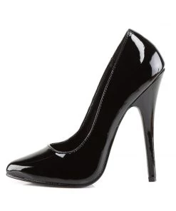 Pleaser Direct Larger Size Shoes Domina 420 Black Patent Vegan Pumps 7 Pleaser Direct Larger Size Shoes Domina 420 Black Patent Vegan Pumps