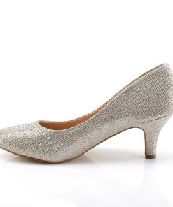 Pleaser Direct Doris 06 Gold Rhinestone Kitten Heels 7 Pleaser Direct Doris 06 Gold Rhinestone Kitten Heels