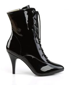 Pleaser Direct Larger Size Shoes Dream 1020 Black Patent Ankle Boots 9 Pleaser Direct Larger Size Shoes Dream 1020 Black Patent Ankle Boots