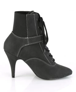 Pleaser Direct Larger Size Shoes Dream 1022 Black Ankle Boots