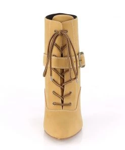 Pleaser Direct Dream 1022 Tan Ankle Boots