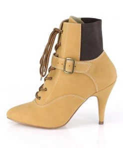 Pleaser Direct Dream 1022 Tan Ankle Boots