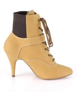 Pleaser Direct Dream 1022 Tan Ankle Boots