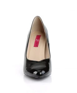 Pleaser Direct Larger Size Shoes Dream 420 Black Patent Pumps