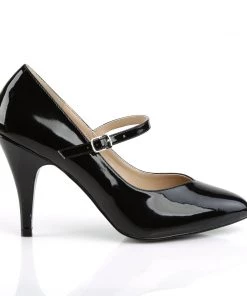 Pleaser Direct Dream 428 Black Patent Mary Jane Pumps Larger Size Shoes
