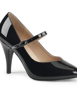 Pleaser Direct Dream 428 Black Patent Mary Jane Pumps Larger Size Shoes