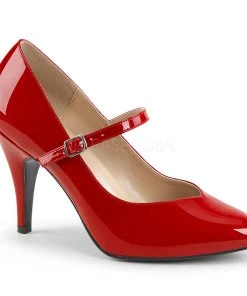 Pleaser Direct Dream 428 Red Patent Mary Jane Pumps Larger Size Shoes