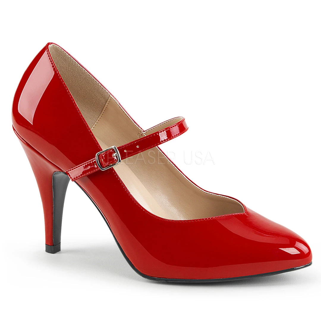 Pleaser Direct Dream 428 Red Patent Mary Jane Pumps Larger Size Shoes 1 Pleaser Direct Dream 428 Red Patent Mary Jane Pumps Larger Size Shoes