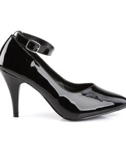 Pleaser Direct Dream 431 Black Patent Pumps Larger Size Shoes