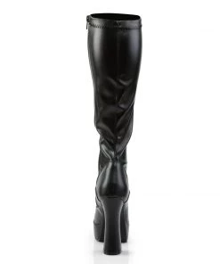 Pleaser Direct Electra 2000Z Black Faux Leather Knee High Boots Larger Size Shoes 8 Pleaser Direct Electra 2000Z Black Faux Leather Knee High Boots Larger Size Shoes