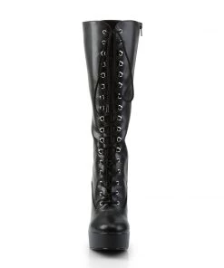 Pleaser Direct Electra 2020 Black Matte Knee High Boots