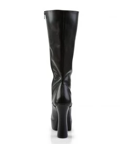 Pleaser Direct Electra 2020 Black Matte Knee High Boots