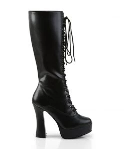 Pleaser Direct Electra 2020 Black Matte Knee High Boots