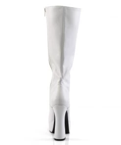 Pleaser Direct Larger Size Shoes Electra 2020 White Matte Knee High Boots 8 Pleaser Direct Larger Size Shoes Electra 2020 White Matte Knee High Boots
