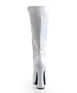 Pleaser Direct Electra 2020 White Patent Knee High Boots 8 Pleaser Direct Electra 2020 White Patent Knee High Boots