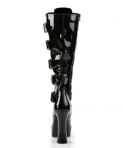 Pleaser Direct Electra 2042 Black Patent Buckle Boots Larger Size Shoes 8 Pleaser Direct Electra 2042 Black Patent Buckle Boots Larger Size Shoes
