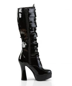 Pleaser Direct Electra 2042 Black Patent Buckle Boots Larger Size Shoes 9 Pleaser Direct Electra 2042 Black Patent Buckle Boots Larger Size Shoes