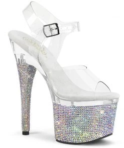 Pleaser Direct Esteem 708DM Clear Platforms Platform Shoes