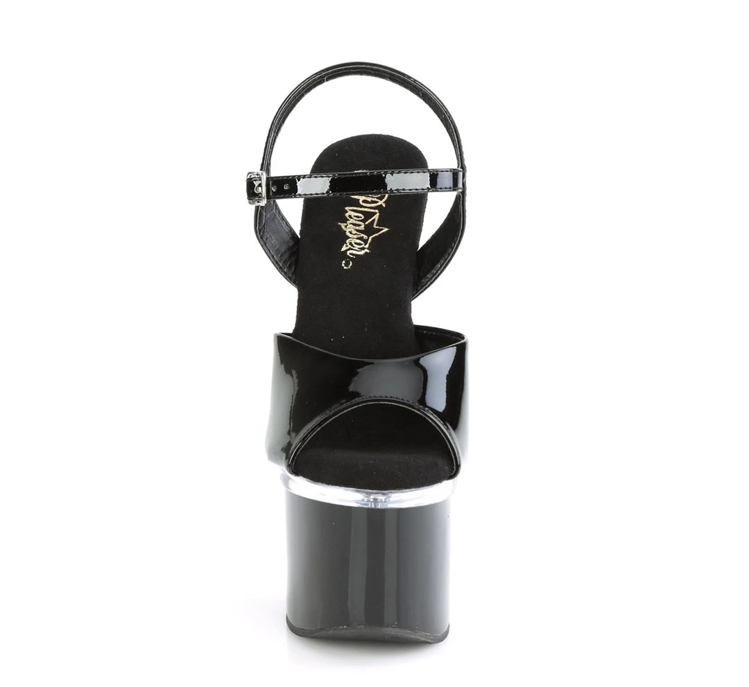 Pleaser Direct Platform Shoes Esteem 709 Black And Clear Platform High Heels 2 Pleaser Direct Platform Shoes Esteem 709 Black And Clear Platform High Heels