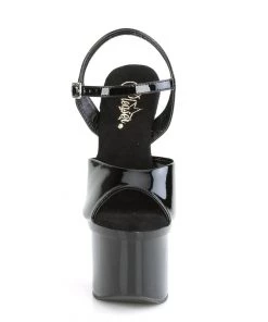 Pleaser Direct Platform Shoes Esteem 709 Black Platform High Heels