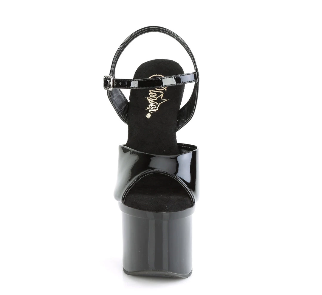 Pleaser Direct Platform Shoes Esteem 709 Black Platform High Heels 2 Pleaser Direct Platform Shoes Esteem 709 Black Platform High Heels