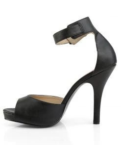 Pleaser Direct Larger Size Shoes Eve 02 Black Matte High Heel Sandals 7 Pleaser Direct Larger Size Shoes Eve 02 Black Matte High Heel Sandals