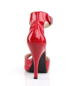 Pleaser Direct Larger Size Shoes Eve 02 Red Patent High Heel Sandals