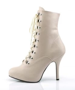 BananaShoes NEXT DAY DELIVERY | Eve 106 Nude Matte Lace Up Ankle Boots | UK 9
