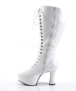 Pleaser Direct Exotica 2020X Wide Fit White Lace Up Platform Boots 7 Pleaser Direct Exotica 2020X Wide Fit White Lace Up Platform Boots