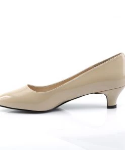 Pleaser Direct Fab 420 Nude Patent Pumps Larger Size Shoes