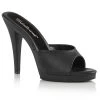 Pleaser Direct Flair 401-2 Black Matte Peep Toe Sandals Larger Size Shoes