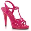 Pleaser Direct Larger Size Shoes Flair 420 Pink Patent Strappy Sandals
