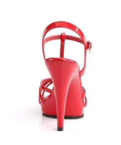 Pleaser Direct Flair 420 Red Patent Strappy Sandals 8 Pleaser Direct Flair 420 Red Patent Strappy Sandals