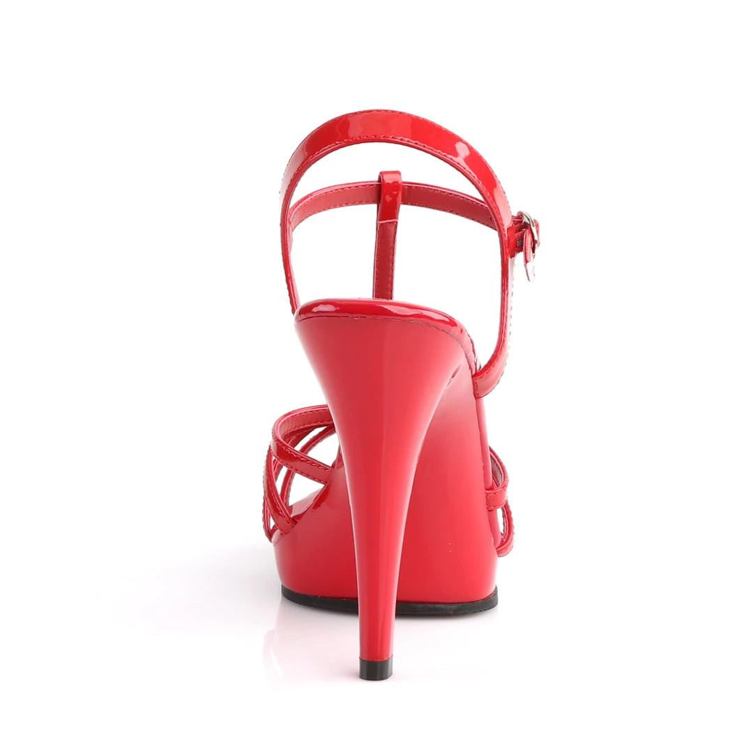 Pleaser Direct Flair 420 Red Patent Strappy Sandals 4 Pleaser Direct Flair 420 Red Patent Strappy Sandals