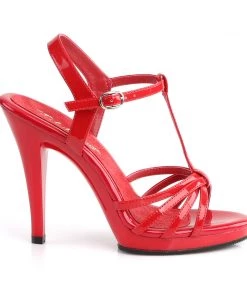 Pleaser Direct Flair 420 Red Patent Strappy Sandals 9 Pleaser Direct Flair 420 Red Patent Strappy Sandals